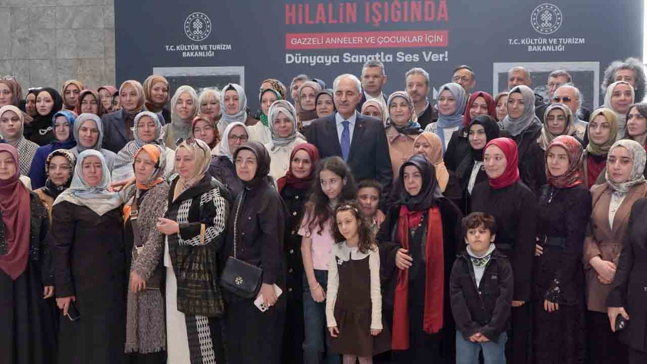 Foto - TBMM Başkanı Kurtulmuş’tan sergide Filistin vurgusu: ‘Gazzeli anne ve çocuklar için dünyaya ses ver’