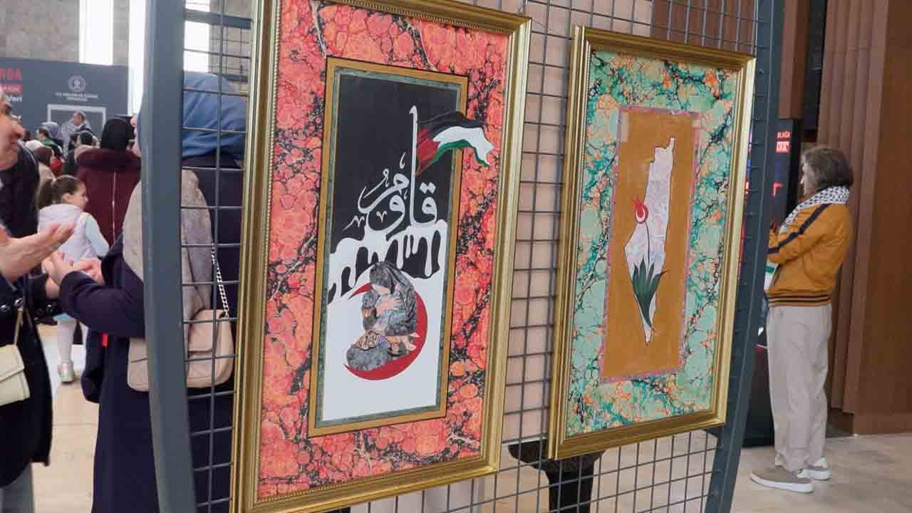 Foto - TBMM Başkanı Kurtulmuş’tan sergide Filistin vurgusu: ‘Gazzeli anne ve çocuklar için dünyaya ses ver’