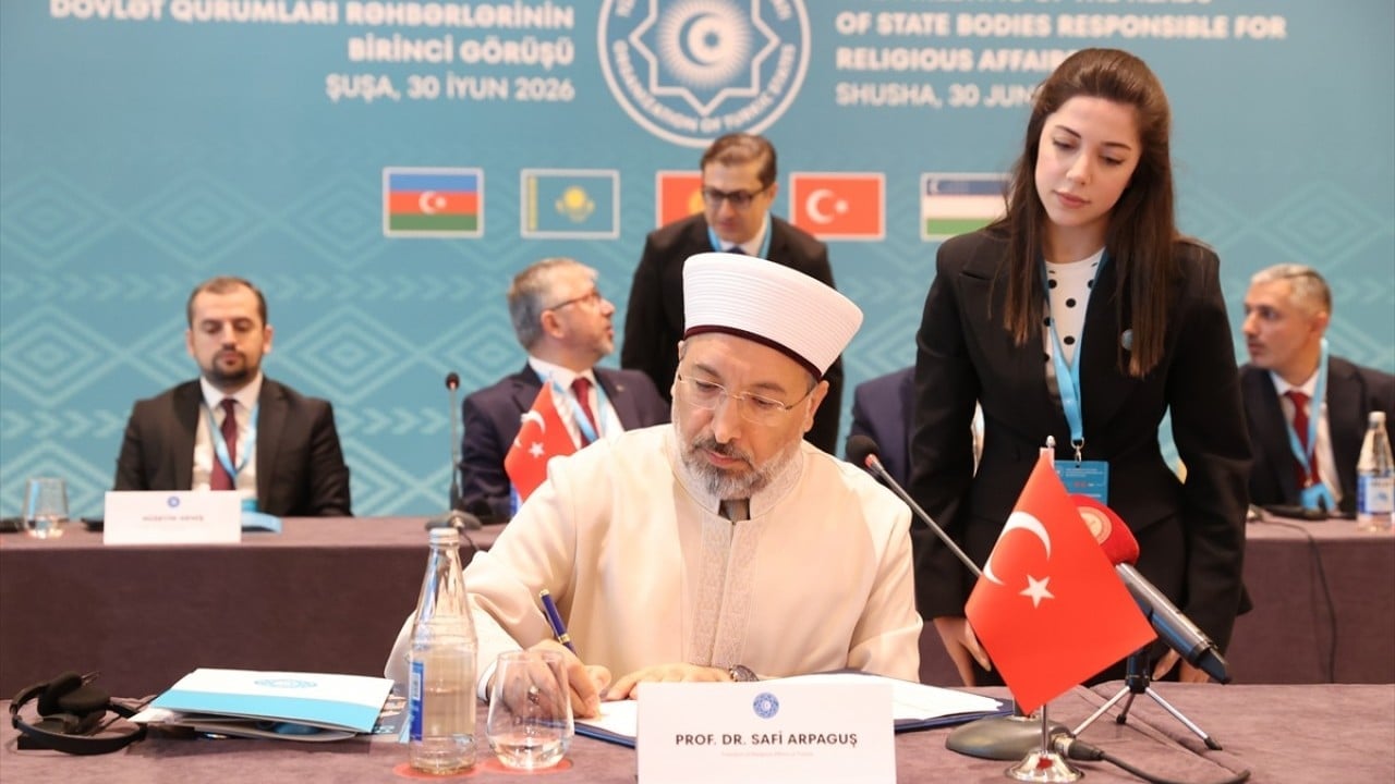Foto - TDT üyesi ülkelerin dini kurumlarının başkanları Şuşa'da bir araya geldi! Arpaguş: Geleceğimizi birlikte inşa edeceğiz
