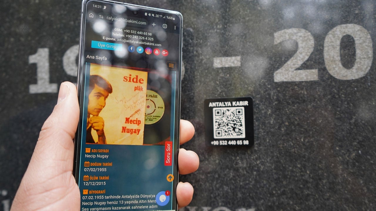 Foto - Teknoloji burada da devreye girdi! Artık kabir ziyaretleri görüntülü yapılıyor