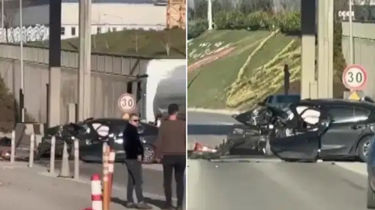 TEM Otoyolu’nda feci kaza: Beton bariyer anne ile oğlunu hayattan kopardı 