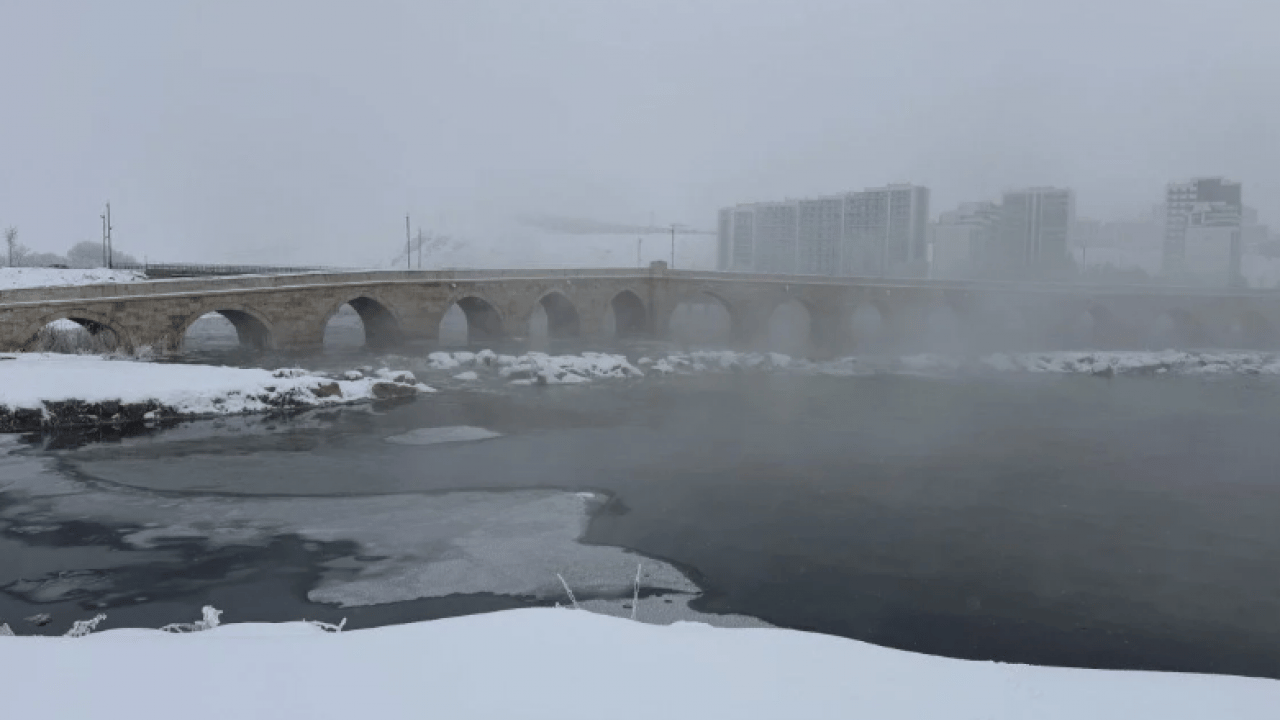 Foto - Termometre eksi 22'yi gösterdi: Bütün şehirde hayat dondu!