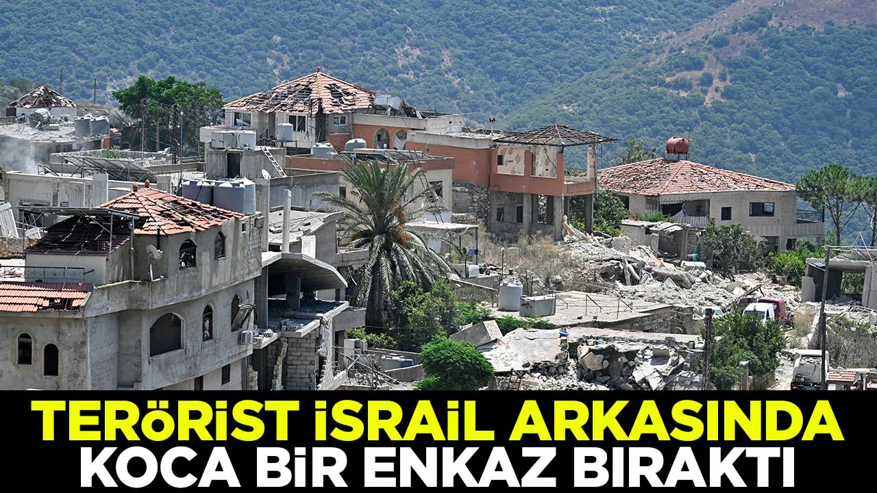 Terörist İsrail arkasında koca bir enkaz bıraktı