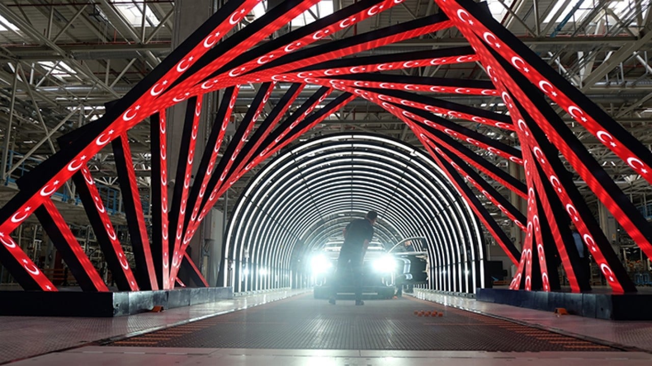 TOGG T10F Üretim bandında