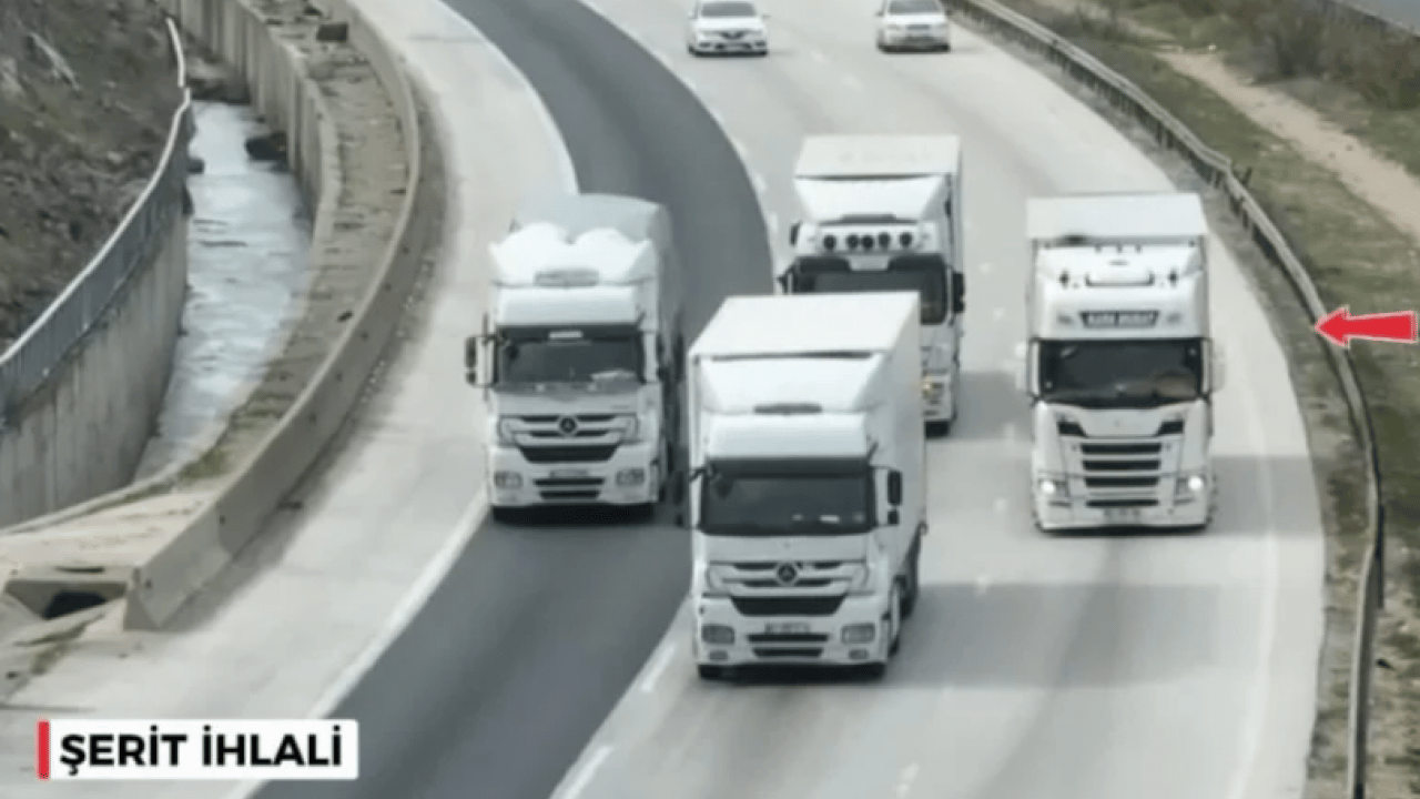 Foto - Trafikte sık sık yapıyorlar: Kamyon ve tır sürücülerine ceza yağdı!