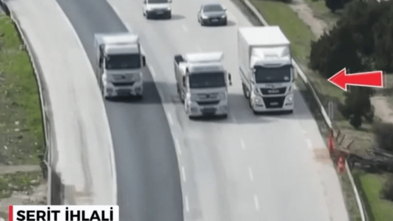 Foto - Trafikte sık sık yapıyorlar: Kamyon ve tır sürücülerine ceza yağdı!