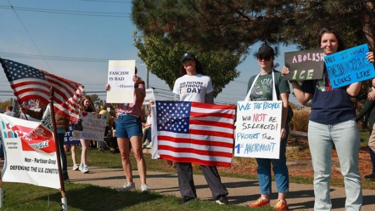 Foto - Trump’a karşı ‘Krallara Hayır’ dediler! ABD'de milyonlarca kişi sokağa döküldü