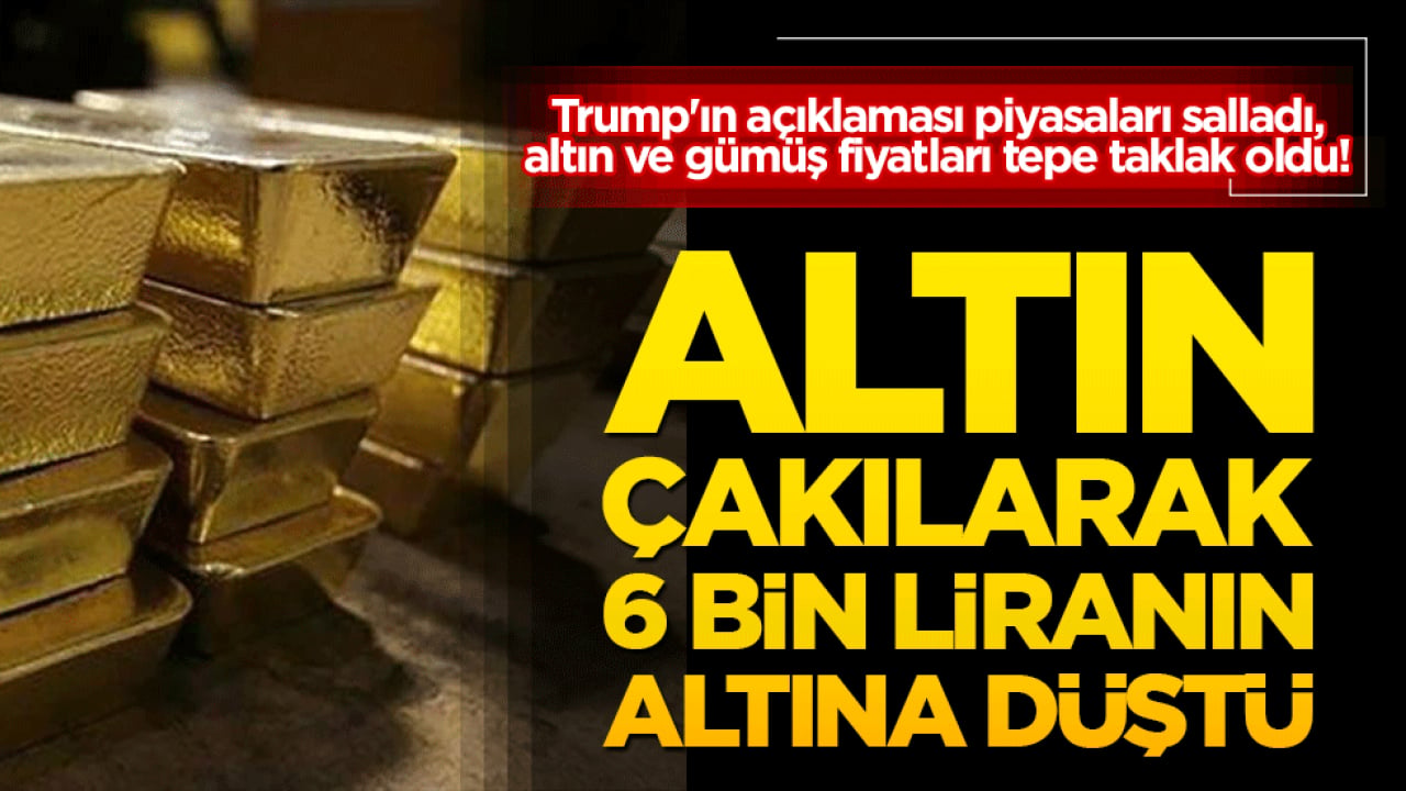 Trump'ın açıklaması piyasaları salladı, altın ve gümüş fiyatları tepe taklak oldu!