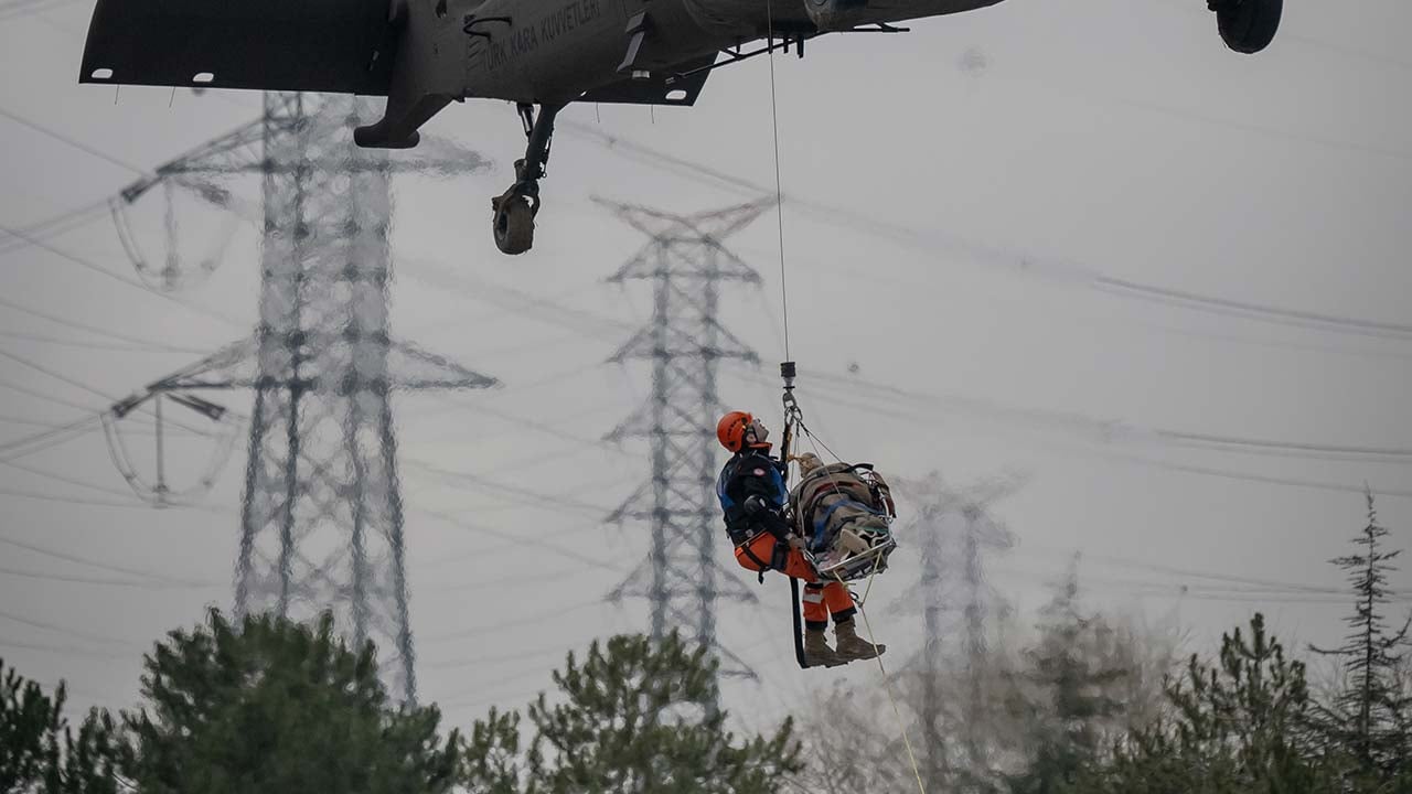 Foto - TSK İnsani Yardım Tugayı'ndan tatbikat
