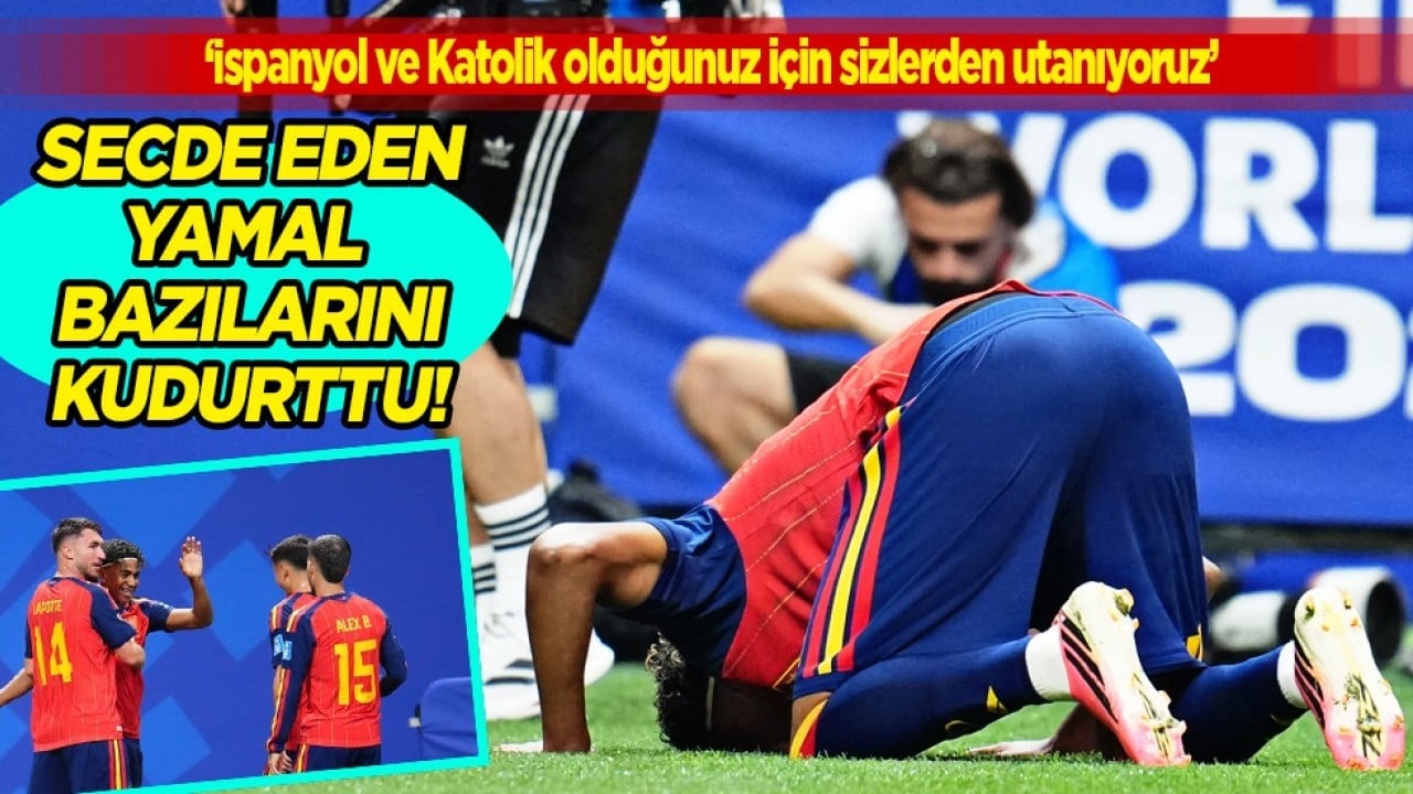 Tüm İslam karşıtları yine devrede: Yamal'ın secde ettiği fotoğraf kudurttu... Ortalık yangın yerine döndü 