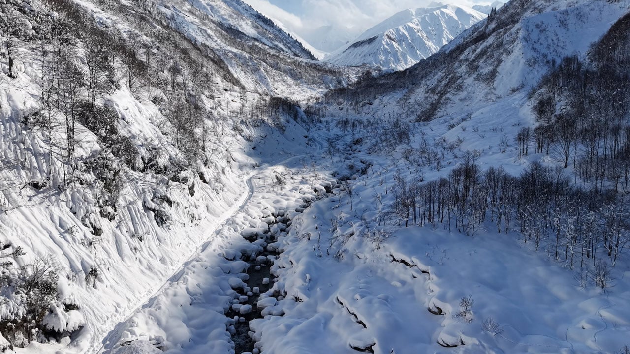 Foto - Tunca Vadisi beyaza büründü! Kaçkar eteklerinde rüya gibi manzara