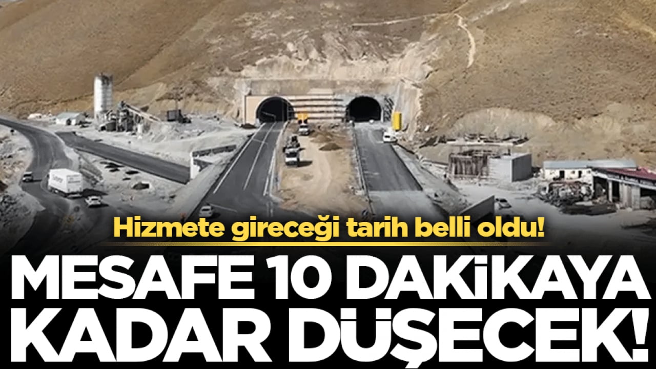 Tünelin açılış tarihi belli oldu! Mesafe 10 dakikaya düşecek!