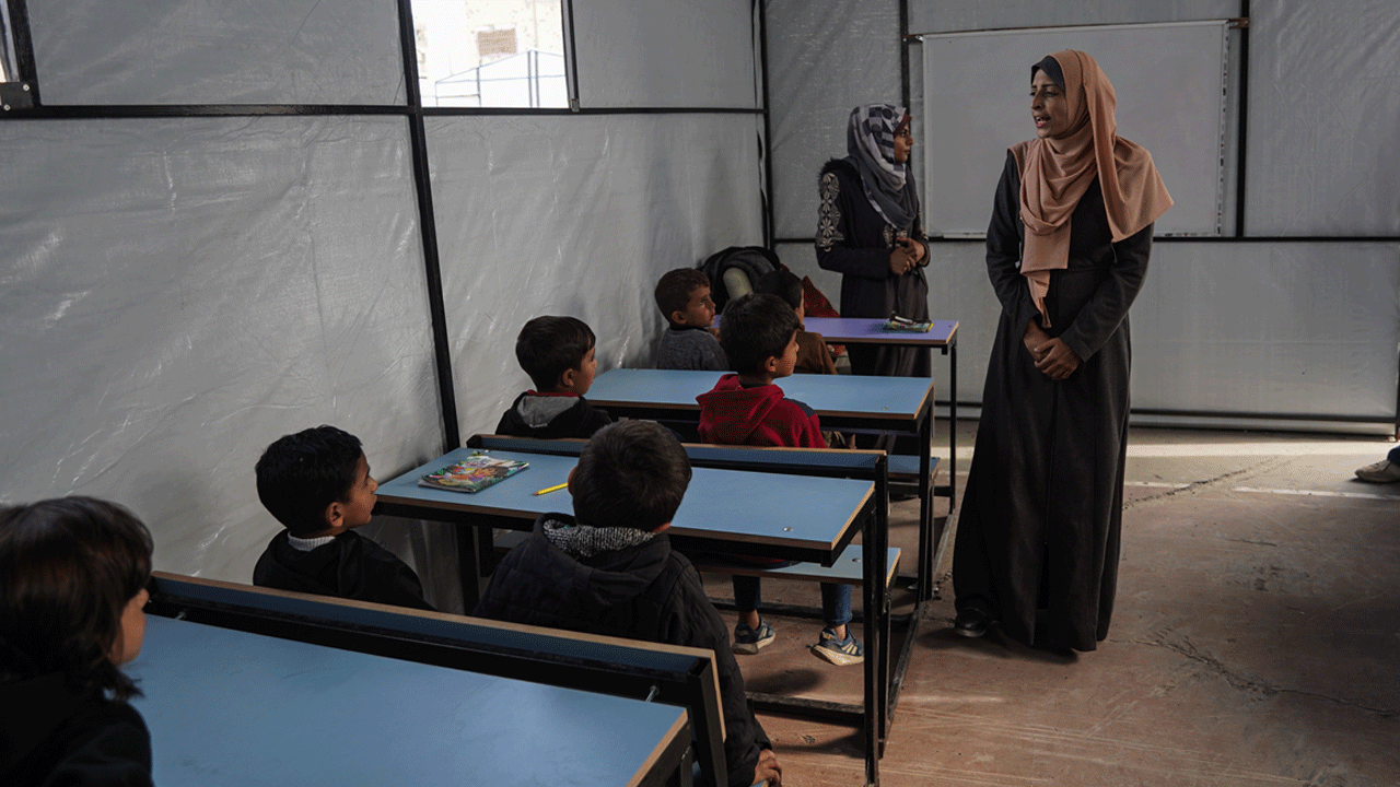 Foto - Türk dernekleri okul kalmayan Gazze'de eğitim kampüsü açtı 