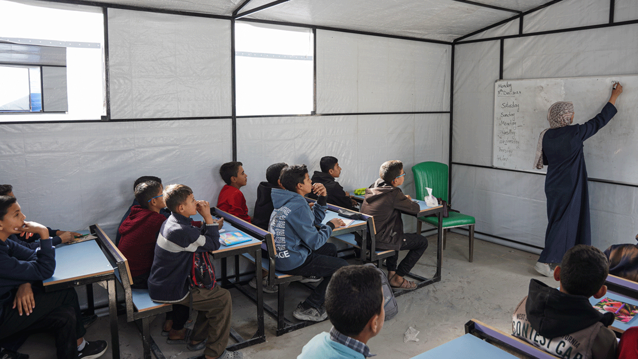 Foto - Türk dernekleri okul kalmayan Gazze'de eğitim kampüsü açtı 