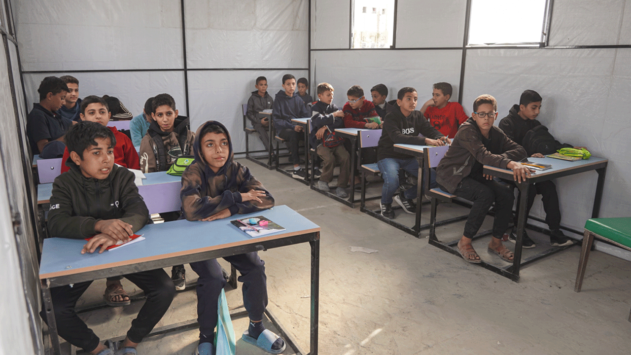 Foto - Türk dernekleri okul kalmayan Gazze'de eğitim kampüsü açtı 