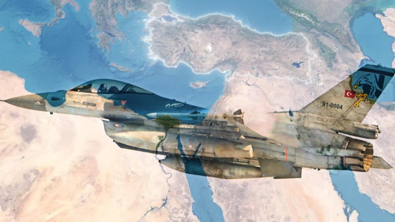 Foto - Türk F-16’ları daha gitmeden çıra gibi tutuştular: "Bölgede yeni bir gerçeklik doğuyor" diyerek tüm dünyaya ilan ettiler