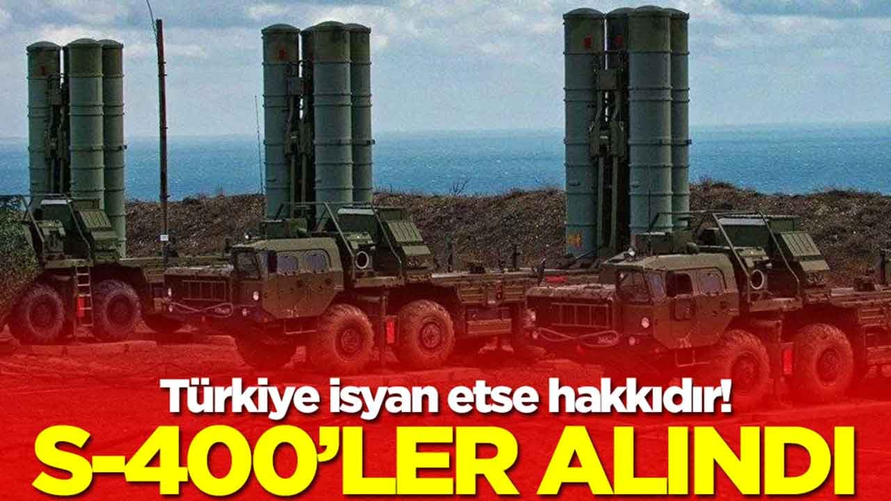 Türkiye isyan etse hakkıdır: S-400'ler alındı