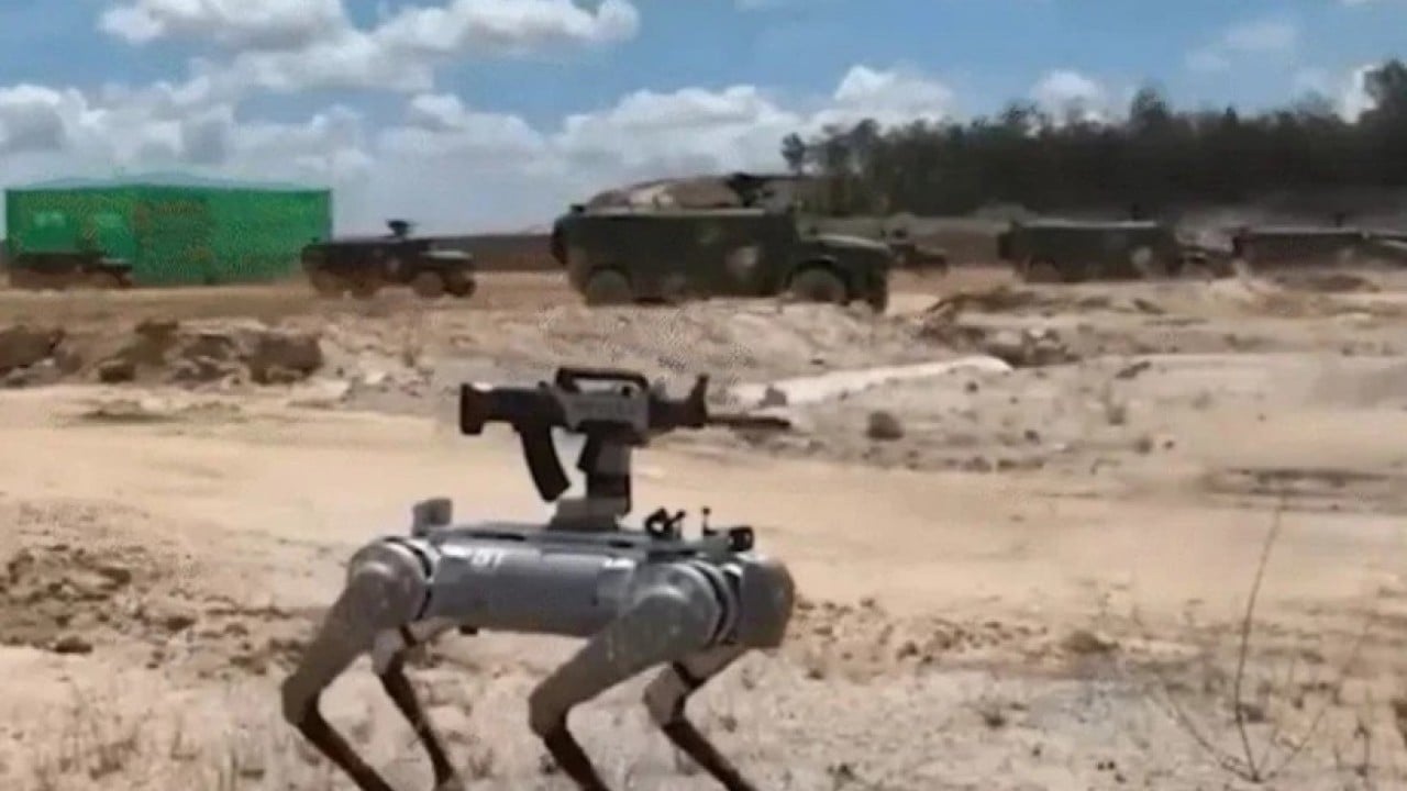 Foto - Türkiye robot ordusunu sahaya sürmüştü: Şimdi de onlar robot kurtlarla çıkarma yaptılar