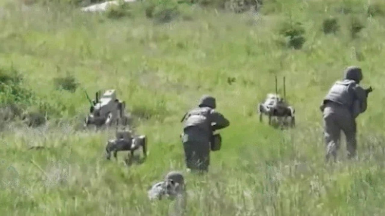 Foto - Türkiye robot ordusunu sahaya sürmüştü: Şimdi de onlar robot kurtlarla çıkarma yaptılar