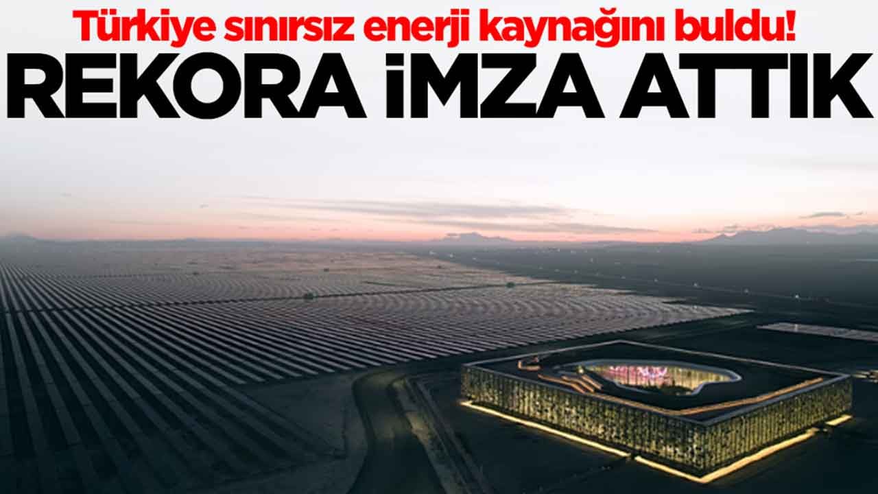 Türkiye sınırsız enerji kaynağını buldu: Rekora imza attık