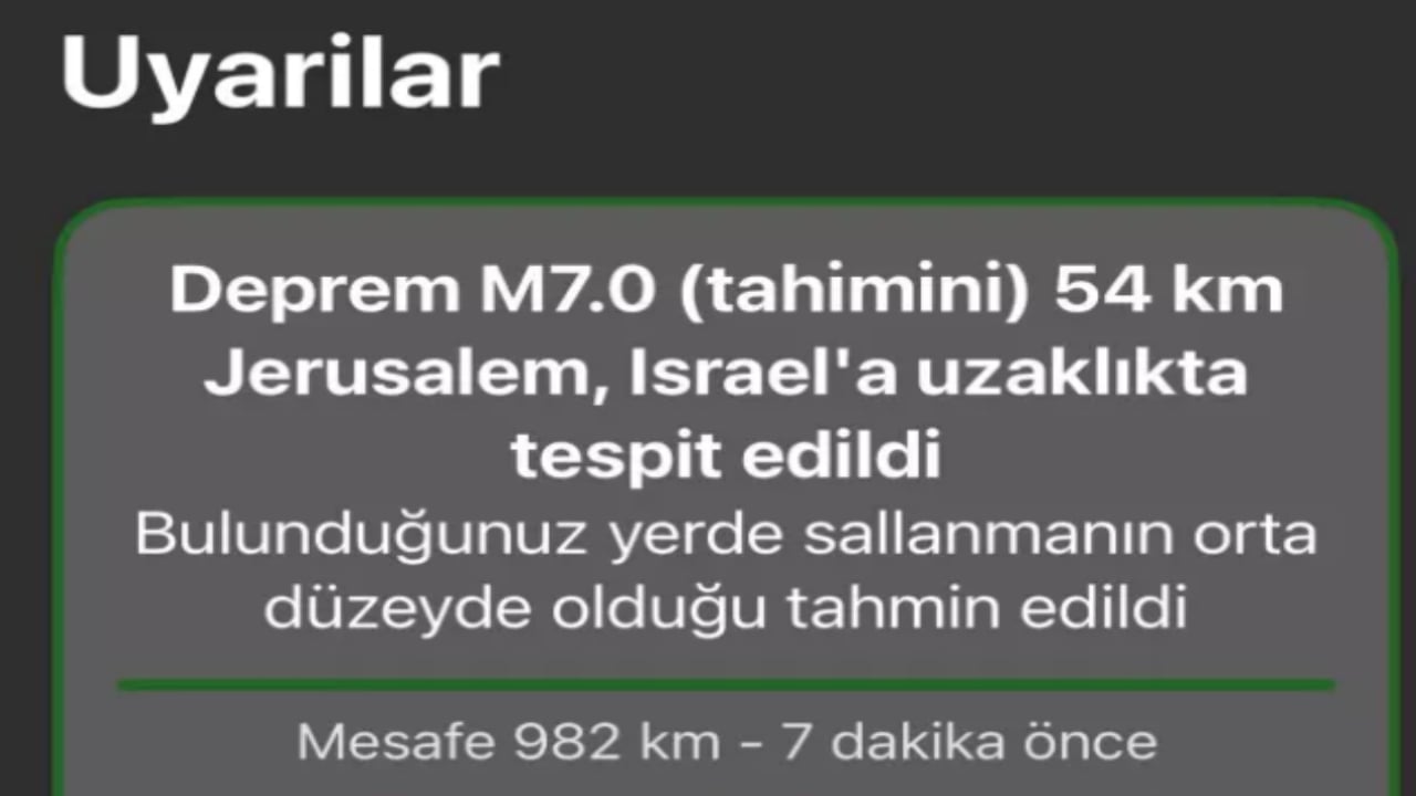 Foto - Türkiye’de milyonları uykudan uyandıran bildirim! Telefonlar aynı anda çaldı, "İsrail" detayı olay oldu