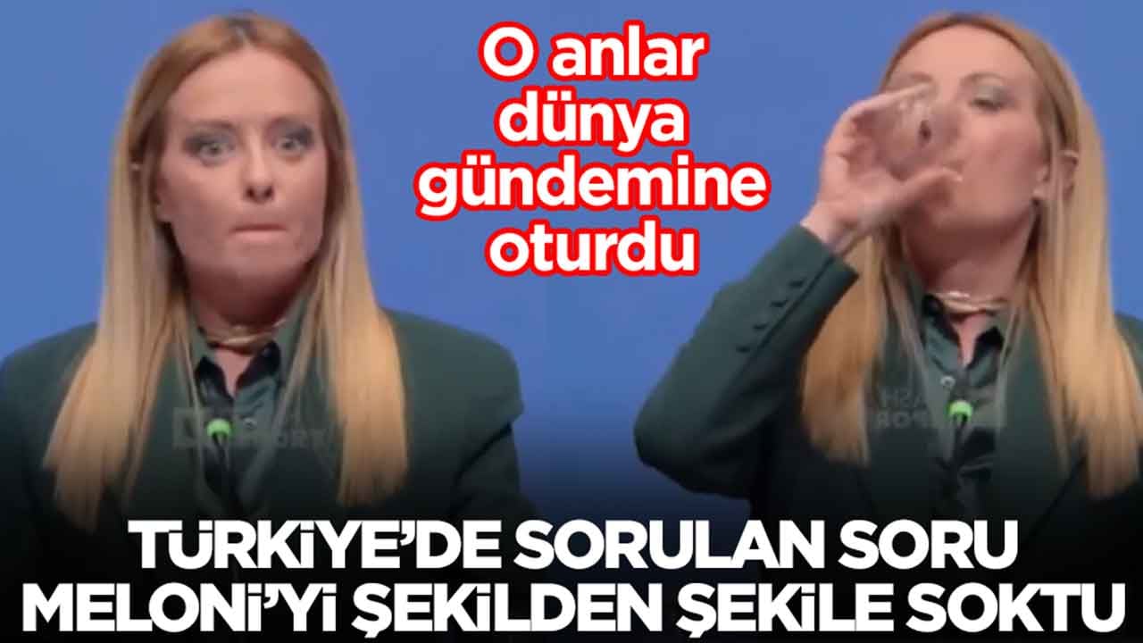 Türkiye'de sorulan soru Meloni'yi şekilden şekile soktu: O anlar dünya gündemine oturdu