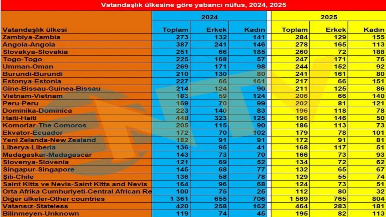 Foto - Türkiye’deki yabancı nüfusu açıklandı, herkes ters köşe oldu! Suriyelilerden çok o ülkeden insan var