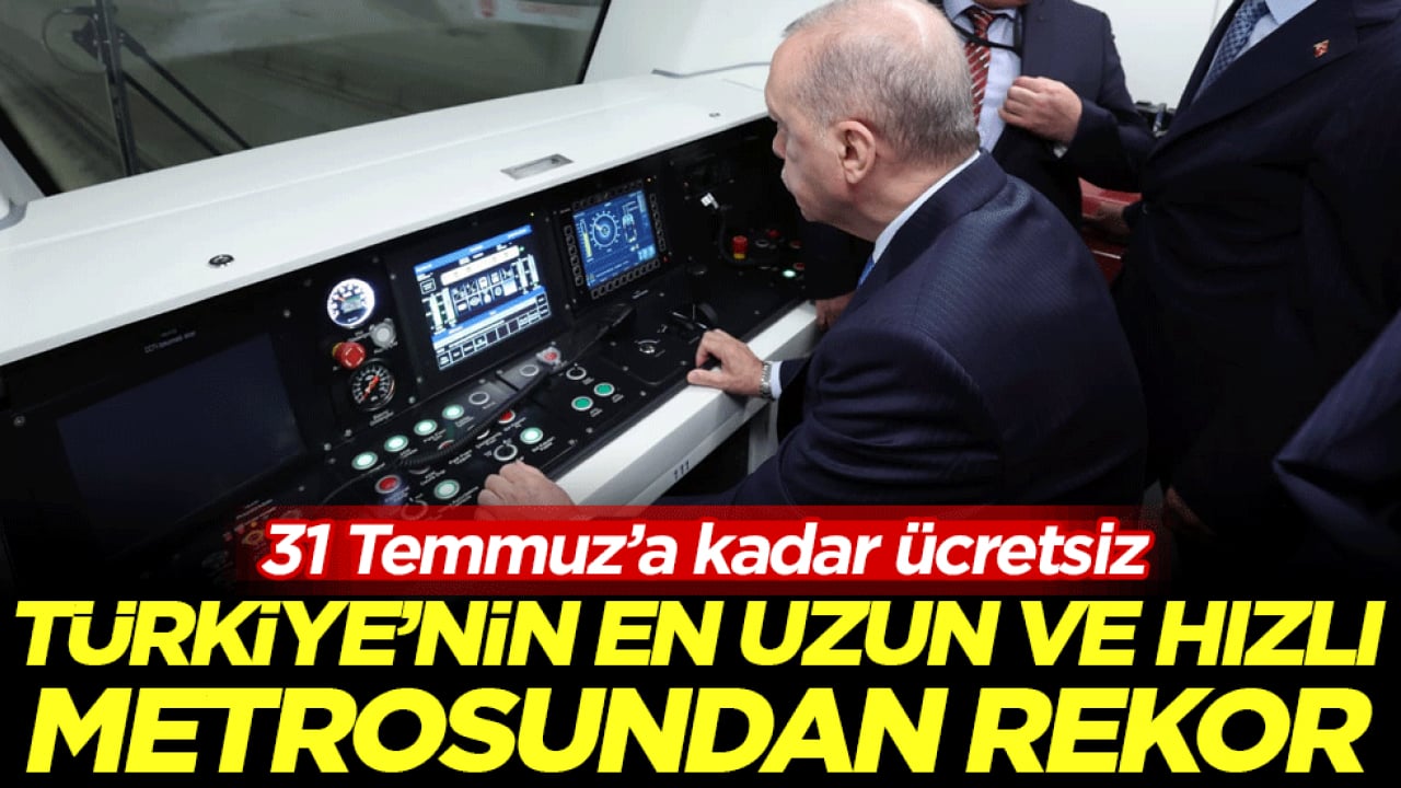 Türkiye'nin en uzun ve hızlı metrosundan rekor: 31 Temmuz'a kadar ücretsiz!