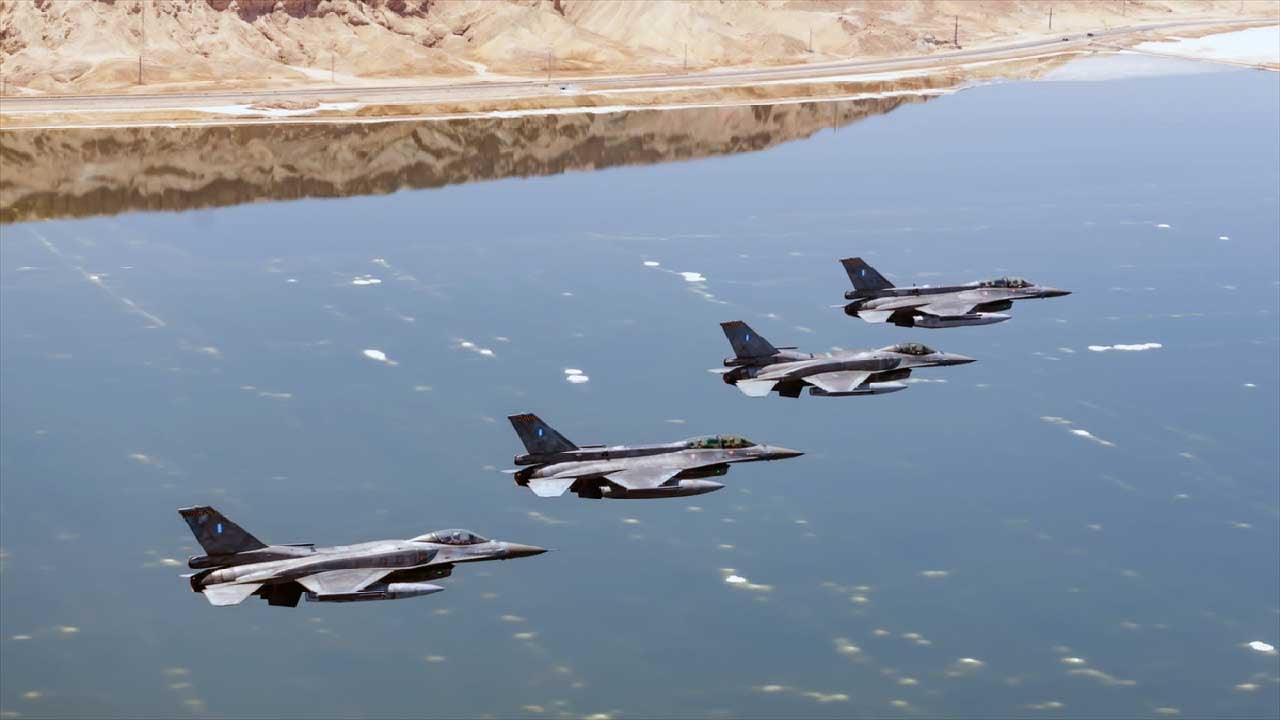 Foto - Türkiye'ye karşı birleştiler! Çok sayıda savaş uçağı katıldı