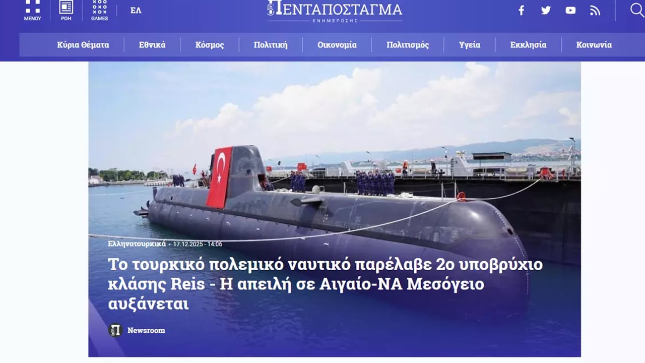 Foto - Türkiye'ye karşı Yunan medyası çılgına döndü! Mavi Vatan'a yeni takviye! Bu eşsiz silah karşısında büyük tehdit altındayız