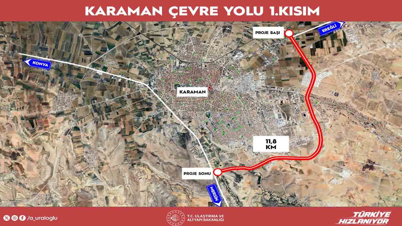 Foto - Ulaşım ağında hep daha iyiye doğru! Karaman çevre yolunda müjdeli haber