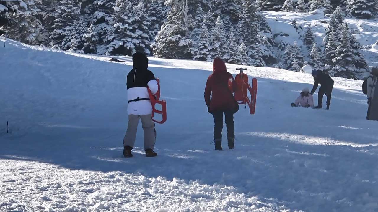 Foto - Uludağ'da teleferik yoğunluğu