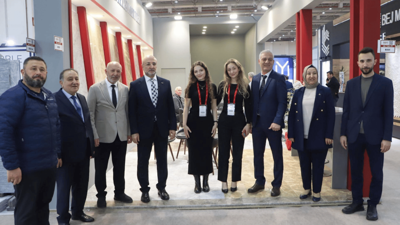 Foto - Uluslararası Doğaltaş ve Teknolojileri Fuarı'na Av. Turgay Şahin çıkarması... 