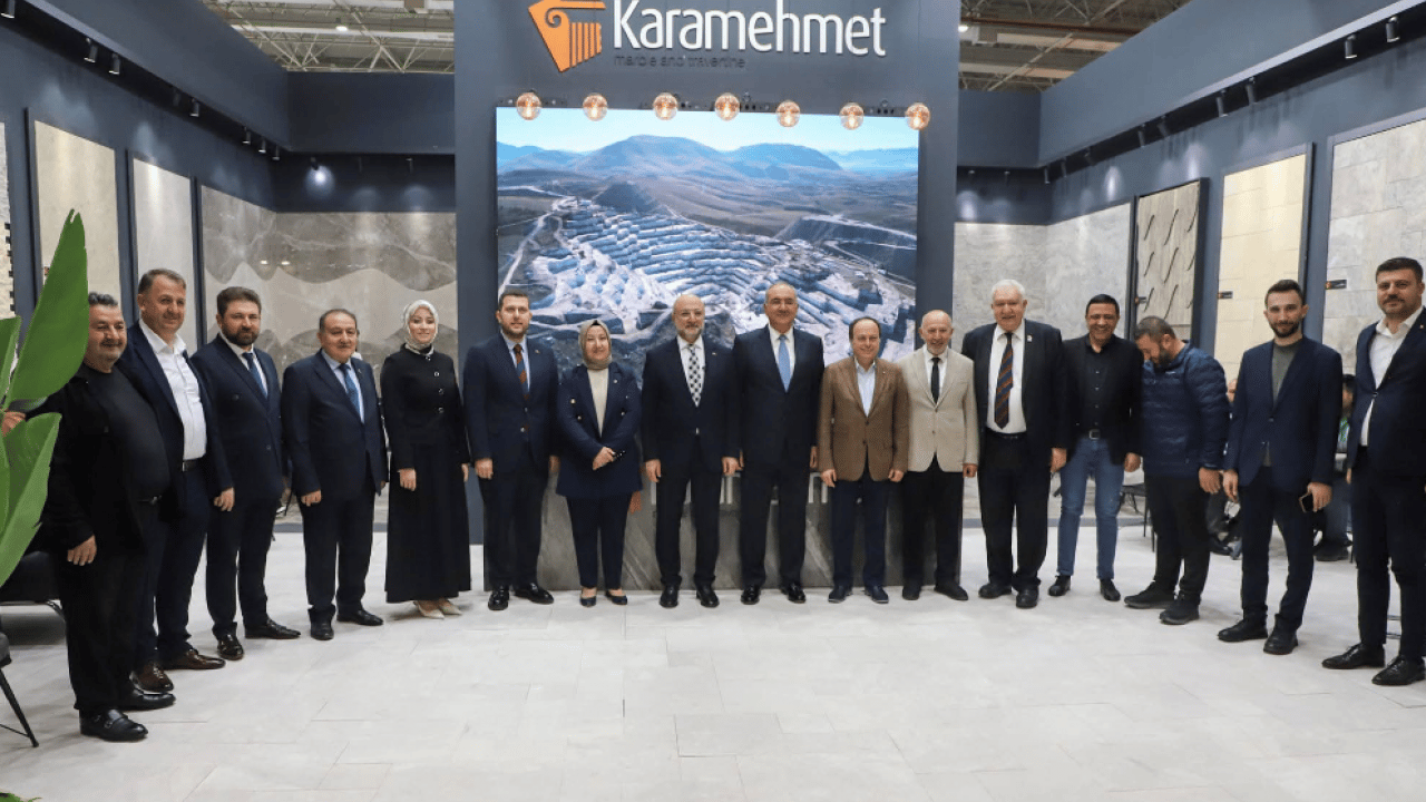 Foto - Uluslararası Doğaltaş ve Teknolojileri Fuarı'na Av. Turgay Şahin çıkarması... 