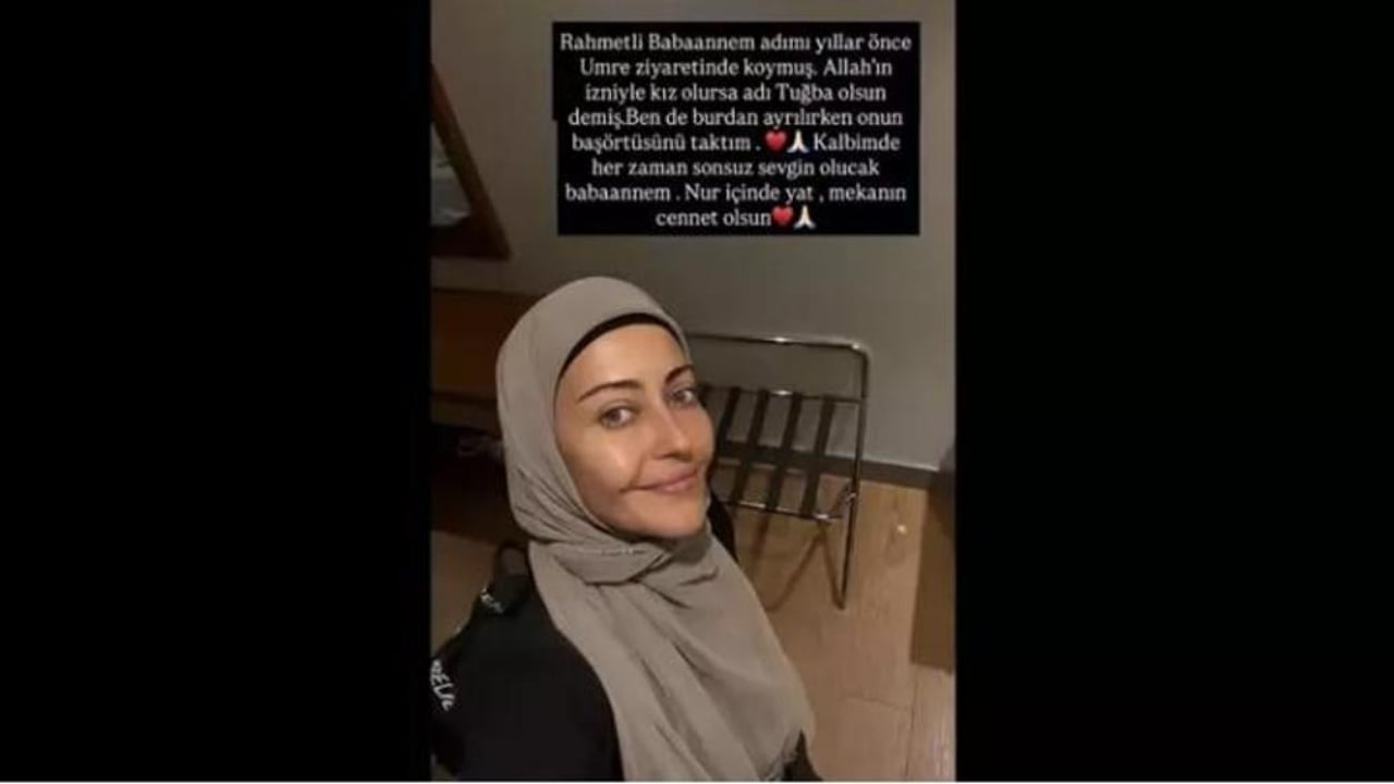 Foto - Ünlü oyuncu umreye gitti! Başörtülü paylaşımı olay oldu