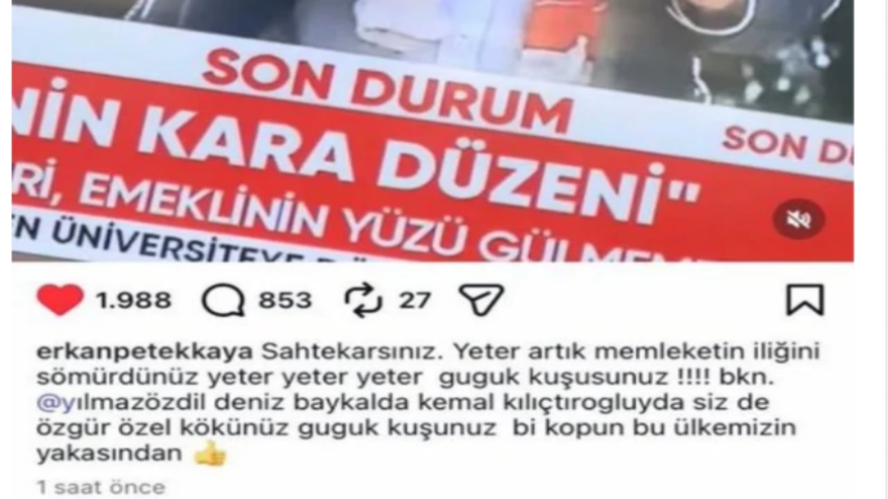 Foto - Ünlü oyuncudan çok konuşulacak Özgür Özel paylaşımı: "Sahtekarsınız", "guguk kuşusunuz"