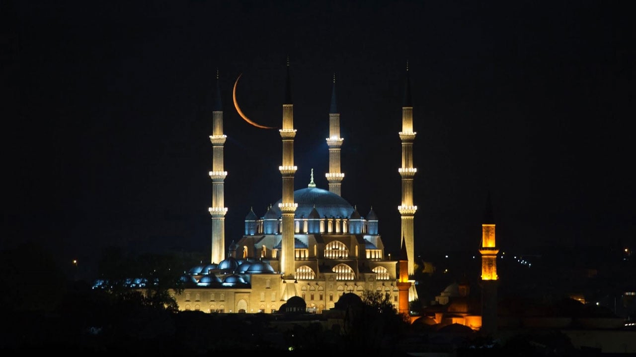 Foto - Unutulmaz manzara! Selimiye’nin minareleri arasında büyüleyen görüntü