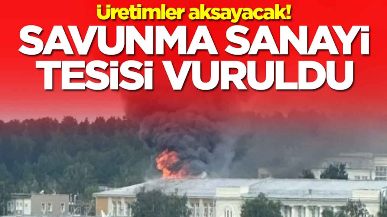Üretimler aksayacak: Savunma sanayi tesisi vuruldu