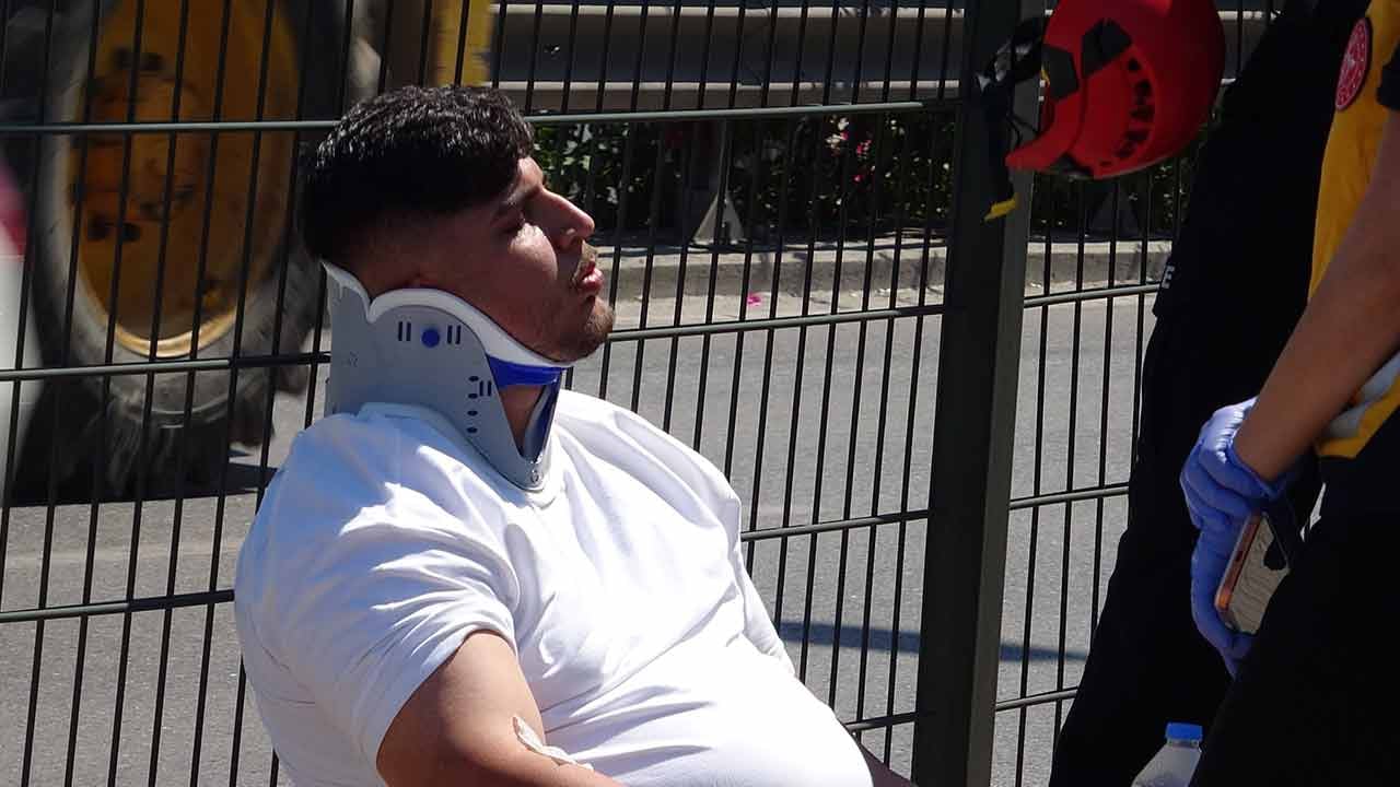 Üst geçitte zincirleme kaza! 'Kaçla geliyordu bilmiyorum'