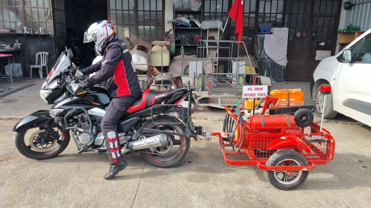 Foto - Vatandaş geliştirdi! Yangın kıvılcım anında sönüyor