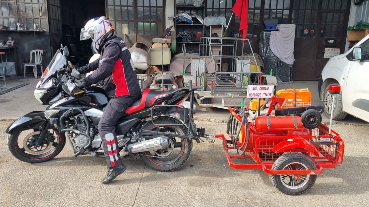 Foto - Vatandaşlarımızda taktik bitmez! Yangının ilk kıvılcımına Türk usulü çözüm