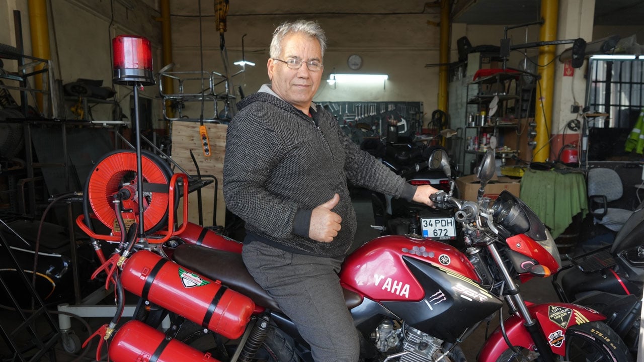 Foto - Vatandaşlarımızda taktik bitmez! Yangının ilk kıvılcımına Türk usulü çözüm