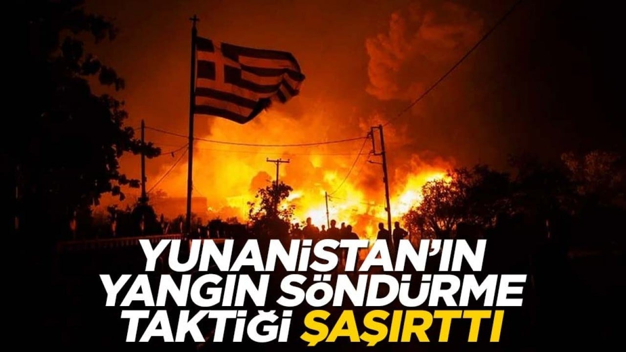 Yunanistan yangın söndürmek için bakın ne yapacak