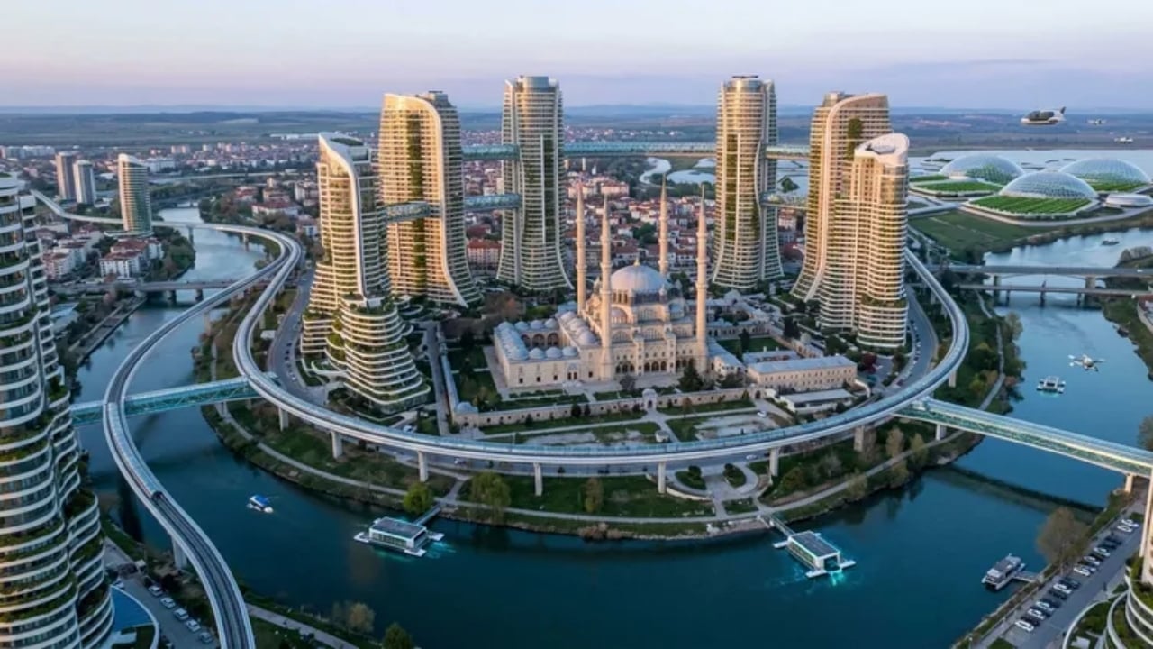 Foto - Yapay zeka il il çizim yaptı: İşte Türkiye’nin 100 yıl sonraki bilim kurgu filmi gibi hali