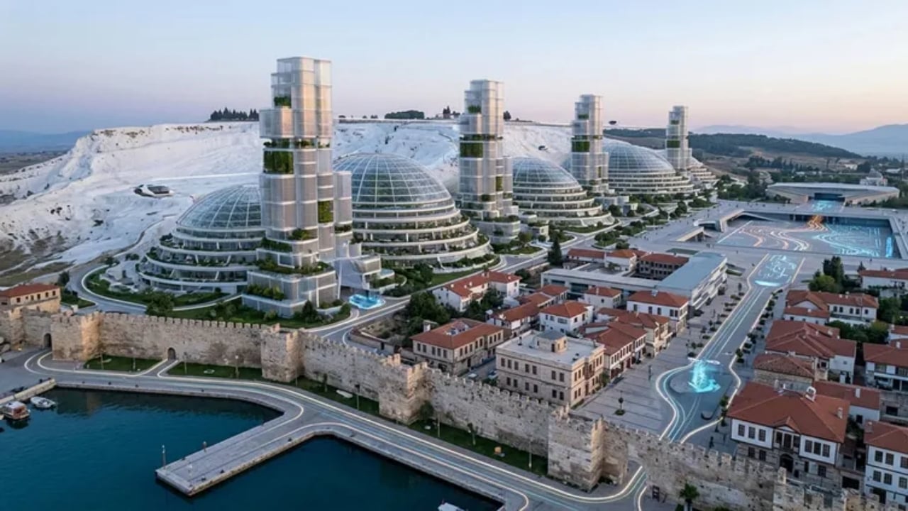 Foto - Yapay zeka il il çizim yaptı: İşte Türkiye’nin 100 yıl sonraki bilim kurgu filmi gibi hali