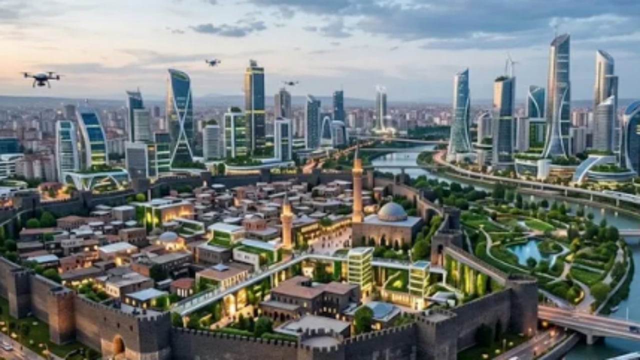 Foto - Yapay zeka il il çizim yaptı: İşte Türkiye’nin 100 yıl sonraki bilim kurgu filmi gibi hali