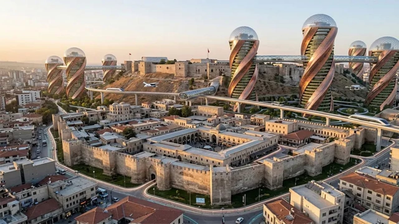 Foto - Yapay zeka il il çizim yaptı: İşte Türkiye’nin 100 yıl sonraki bilim kurgu filmi gibi hali