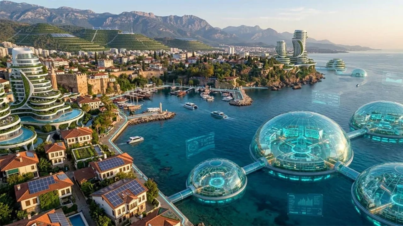 Foto - Yapay zeka il il çizim yaptı: İşte Türkiye’nin 100 yıl sonraki bilim kurgu filmi gibi hali