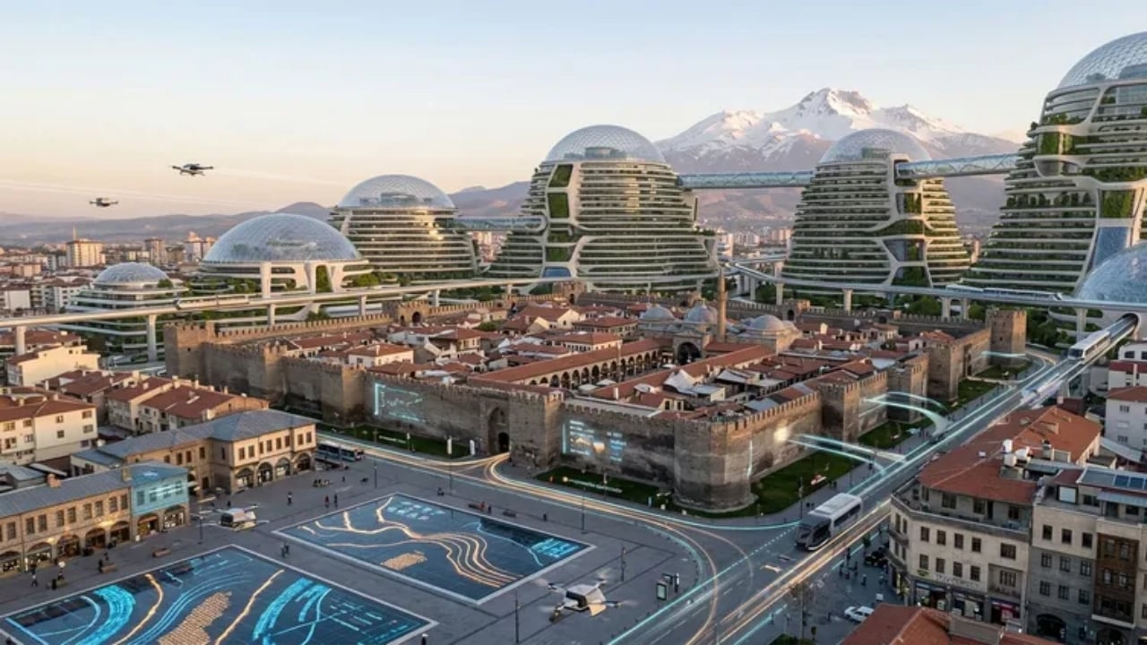 Foto - Yapay zeka il il çizim yaptı: İşte Türkiye’nin 100 yıl sonraki bilim kurgu filmi gibi hali