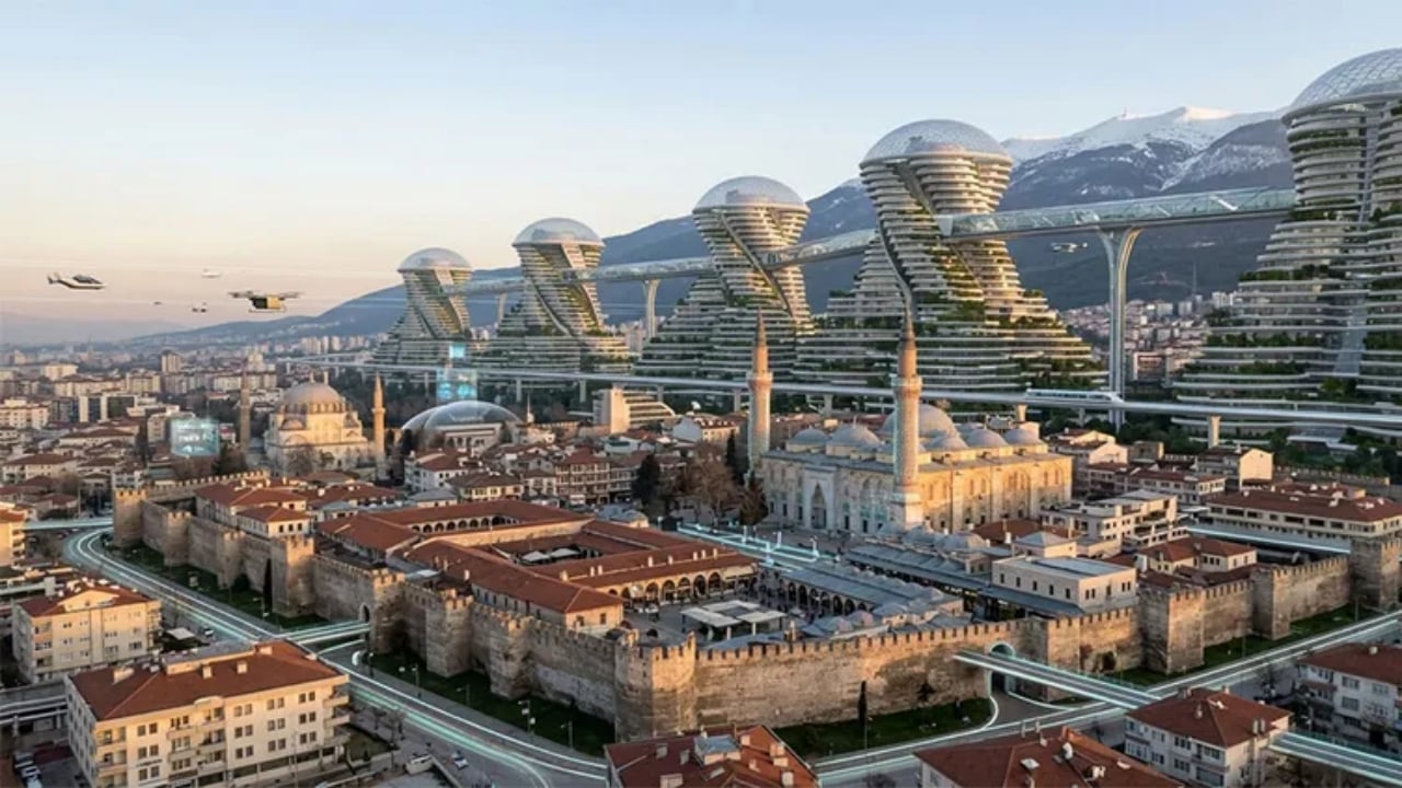 Foto - Yapay zeka il il çizim yaptı: İşte Türkiye’nin 100 yıl sonraki bilim kurgu filmi gibi hali